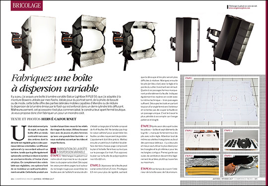 Téléchargez le gabarit pour fabriquer une boîte à dispersion variable pour la photo