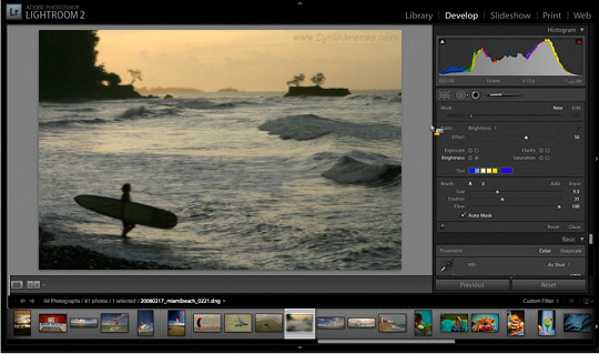 La version 2.3 de Lightroom est disponible