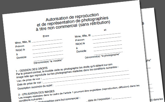 Autorisations de reproduction et de publication à télécharger Autorisations de reproduction et de publication à télécharger