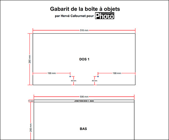 Téléchargez le gabarit pour fabriquer une boîte pliable pour packshots