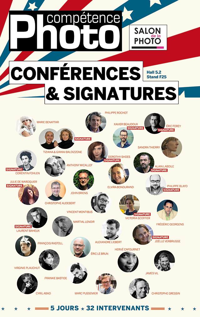 Programme complet des conférences 2017 de Compétence Photo Programme complet des conférences 2017 de Compétence Photo