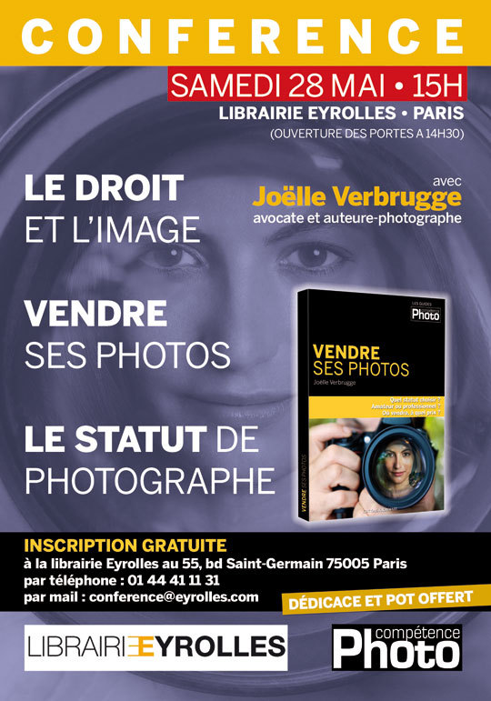 Conférence "Vendre ses photos" avec J. Verbrugge à PARIS Conférence "Vendre ses photos" avec J. Verbrugge à PARIS