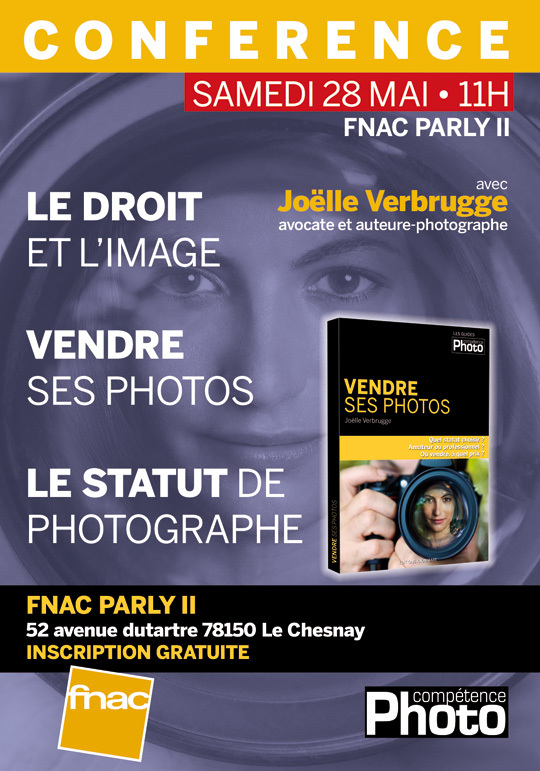 Conférence "Vendre ses photos" avec J. Verbrugge à la FNAC