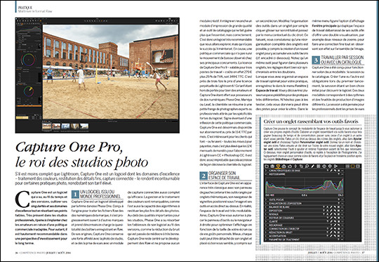 Maîtriser CAPTURE ONE PRO • Découvrez tous nos dossiers pratiques