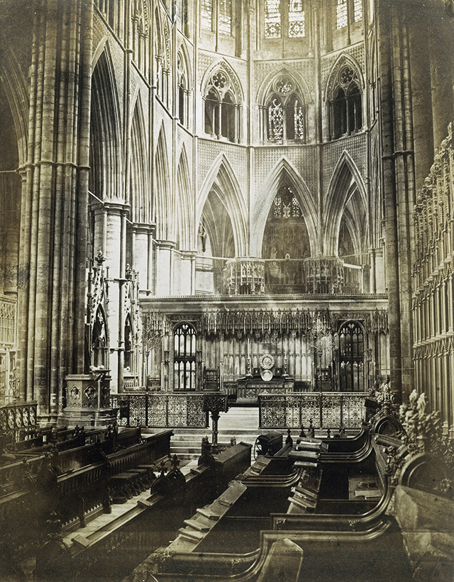 Victor Albert Prout – L’intérieur de l’abbaye de Westminster, avant 1860 - Historic England Archive