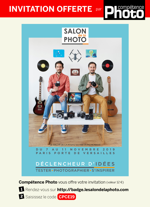 Compétence Photo vous offre votre invitation pour le Salon de la Photo 2019