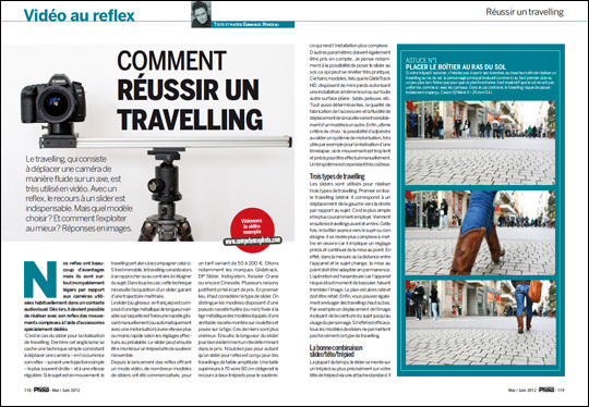 Comment réussir un travelling vidéo au reflex