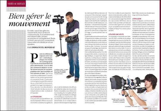 Réussir son mouvement avec une steadicam ou une épaulière Réussir son mouvement avec une steadicam ou une épaulière