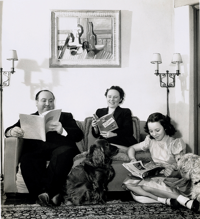 La famille Hitchcock à la maison à Bel Air. © BFI National Archive/Special Collections