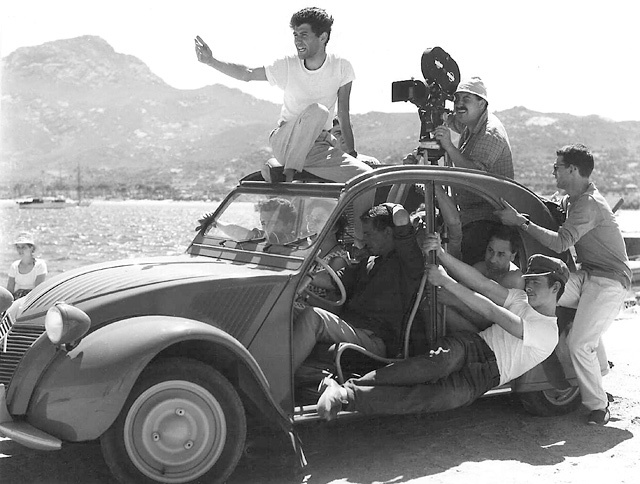 1960, tournage en Corse du film Adieu Philippine de Jacques Rozier © Raymond Cauchetier