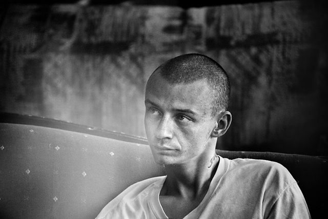 James, résident du foyer House of Mercury, un abri dans le nord-est de Rochester, état de New York. États-Unis, 2012 © Paolo Pellegrin / Magnums Photos / Postcards from America