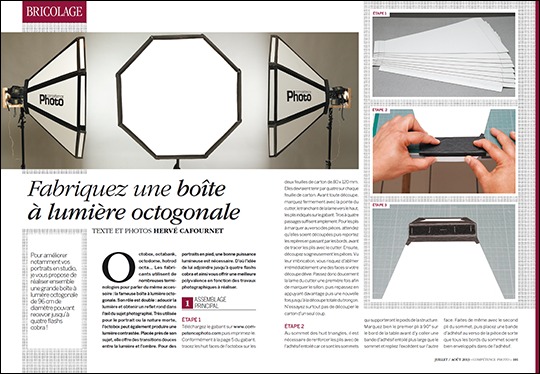 Fabriquer une boîte à lumière octogonale (octobox) Fabriquer une boîte à lumière octogonale (octobox)