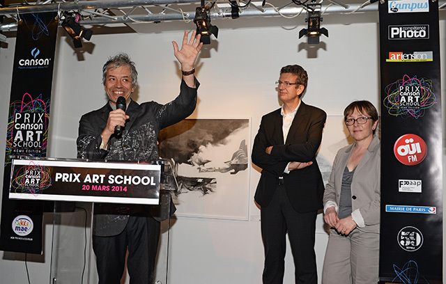 Gaspard Delanoë, Président de l'association 59Rivoli, Eric Joan et Catherine Barthe © Pascal Baril - Planète Bleue Images