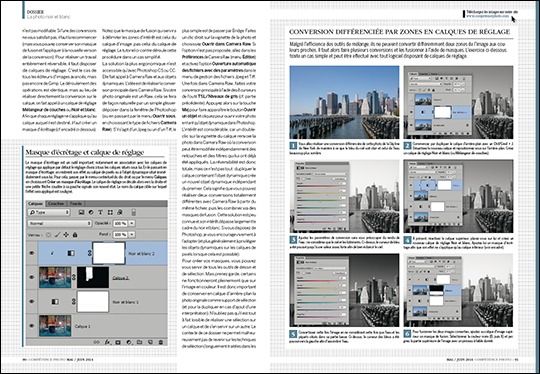 Le dossier "La magie du noir et blanc", publié dans Compétence Photo n°40 Le dossier "La magie du noir et blanc", publié dans Compétence Photo n°40