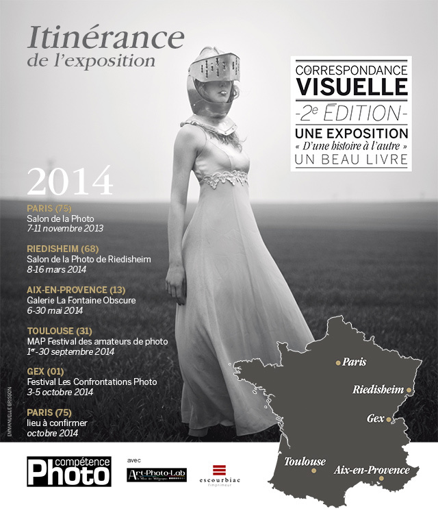 Itinérance de l'exposition La Correspondance Visuelle (agenda 2014)