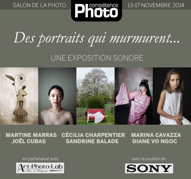 L'exposition sonore "Des portraits qui murmurent..." au Salon de la Photo 2014 L'exposition sonore "Des portraits qui murmurent..." au Salon de la Photo 2014
