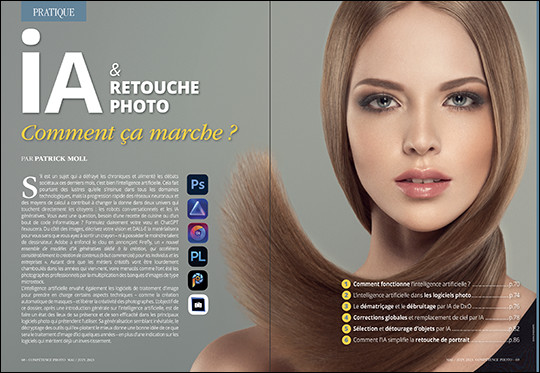 Compétence Photo Numéro 94 : Montez votre studio photo chez vous • Noir & blanc : 30 astuces prise de vue • IA & retouche photo : comment ça marche ? Compétence Photo Numéro 94 : Montez votre studio photo chez vous • Noir & blanc : 30 astuces prise de vue • IA & retouche photo : comment ça marche ?