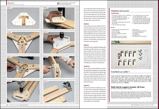 Téléchargez le gabarit du bricolage "Fabriquez un dolly, un support roulant pour trépied" - Compétence Photo n°94