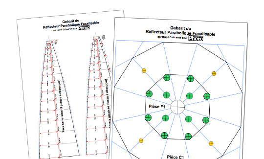 Comment fabriquer un réflecteur parabolique focalisable ?