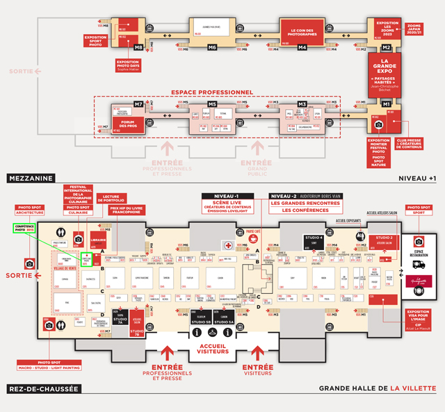 Se rendre au Salon de la Photo (plan PDF et accès)