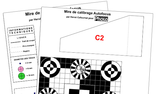 Comment fabriquer une mire de calibrage autofocus ?