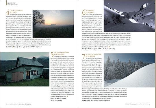 Compétence Photo Numéro 104 : Le mode manuel • Paysages d'hiver • L'art de la pose • Le flou • La photo urbex Compétence Photo Numéro 104 : Le mode manuel • Paysages d'hiver • L'art de la pose • Le flou • La photo urbex