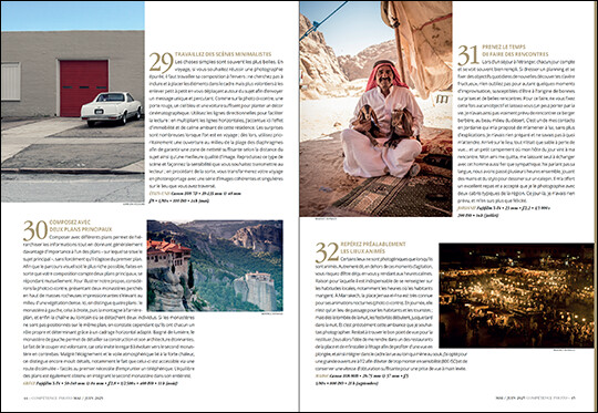 Compétence Photo Numéro 106 : La photo de voyage • Figer le mouvement • Spécial Lightroom • La ville, la nuit • Nouveaux outils IA Compétence Photo Numéro 106 : La photo de voyage • Figer le mouvement • Spécial Lightroom • La ville, la nuit • Nouveaux outils IA