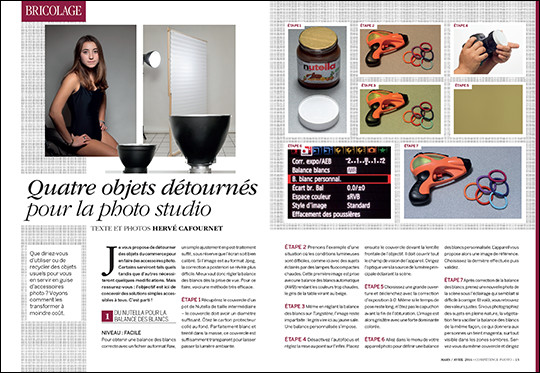Quatre objets détournés pour la photo studio (gabarit) Quatre objets détournés pour la photo studio (gabarit)