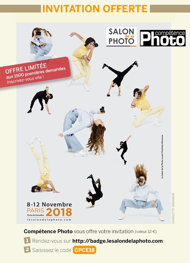 Compétence Photo vous offre votre invitation pour le Salon de la Photo 2018 (places limitées !)
