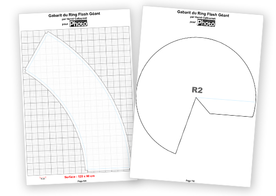 Téléchargez le gabarit pour fabriquer un ring flash géant de 1,8 m de diamètre