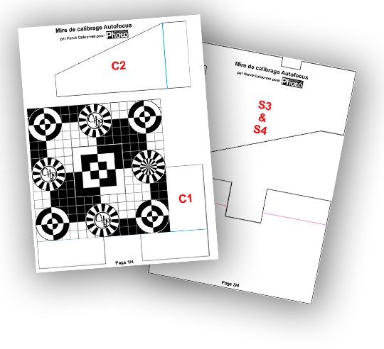 Téléchargez le gabarit du bricolage "Fabriquez une mire de calibrage autofocus" - Compétence Photo n°84