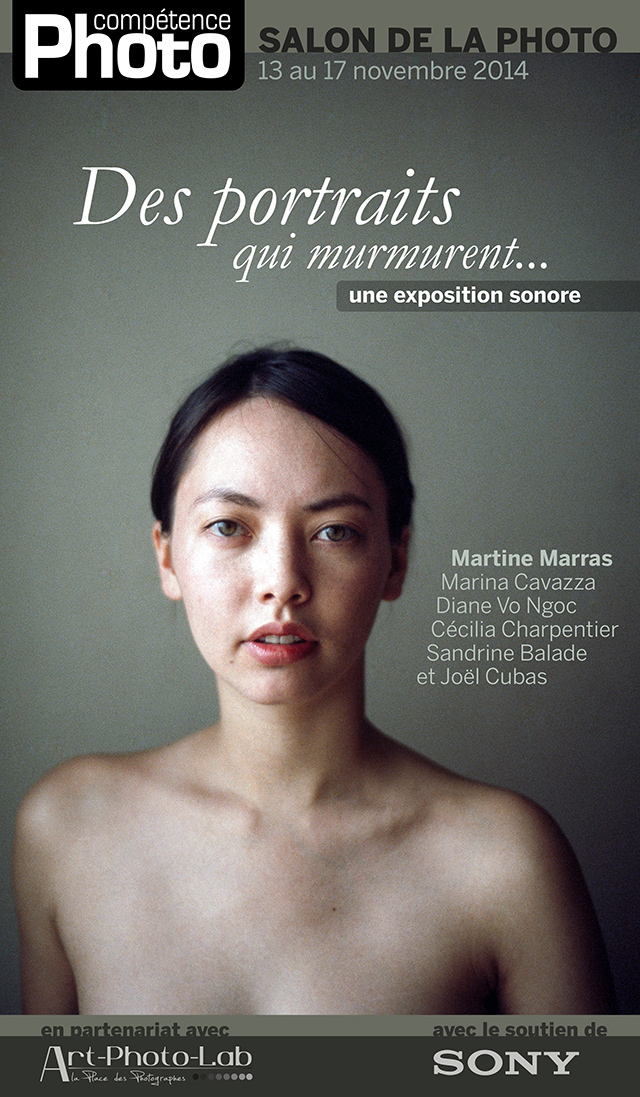 La série "Nue" de Martine Marras exposée sur le stand de Compétence Photo