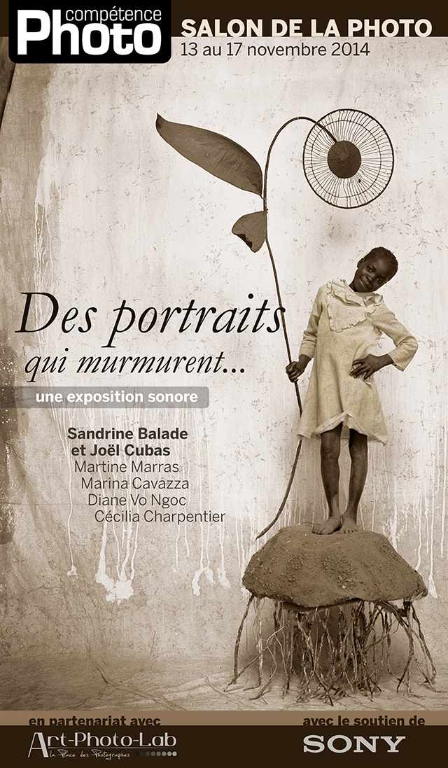 La série "Je fais mon cinéma" de Sandrine Balade et Joël Cubas exposée sur le stand de Compétence Photo