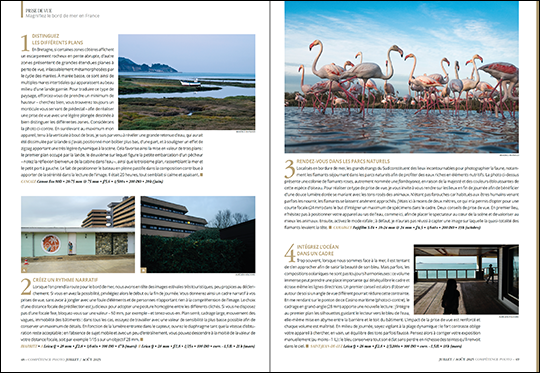 Compétence Photo Numéro 107 : Pleins feux sur les couleurs • Le bord de mer en France • Portrait et boîte à lumière • Photo animalière