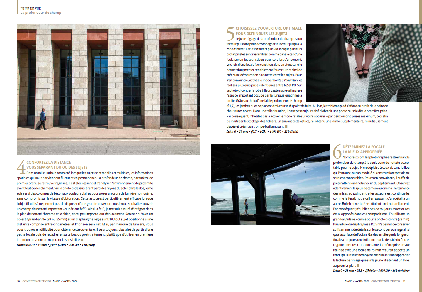 Compétence Photo Numéro 111 : La profondeur de champ • Le contre-jour • Les meilleurs outils IA de Luminar • Choisir son logiciel de catalogage.