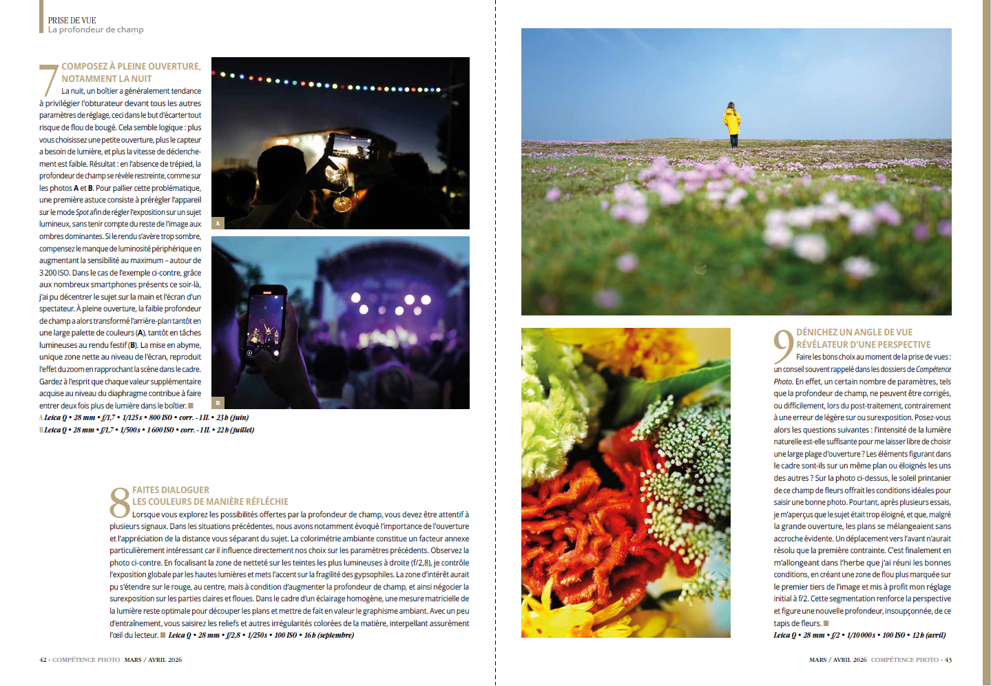 Compétence Photo Numéro 111 : La profondeur de champ • Le contre-jour • Les meilleurs outils IA de Luminar • Choisir son logiciel de catalogage.