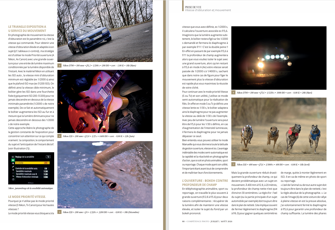 Compétence Photo Numéro 113 : L'obturateur comme outil de narration • L'argentique en 2026 • La lumière naturelle • La photo food • Les snoots optiques