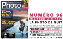 Compétence Photo Numéro 96 : Photo de nuit • Photoshop 100% Astuces • Adobe Firefly • Portrait avec une source • Photo animalière en noir &amp; blanc