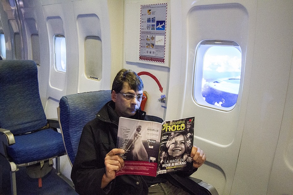 Frédéric Briois - dans l'avion Frédéric Briois - dans l'avion