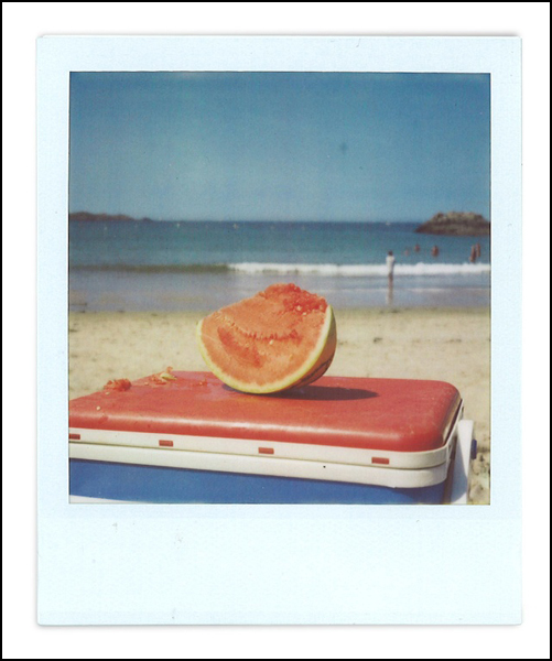 Pastèque à la plage Pastèque à la plage