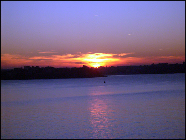 Couché de soleil sur la Rance Couché de soleil sur la Rance